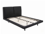 Priscilla PU Bed Frame Black - Queen