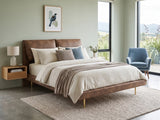 Rowina PU Bed Frame Khaki - Queen