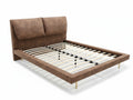 Rowina PU Bed Frame Khaki - Queen