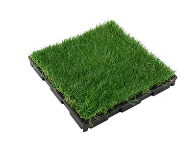 Multi-Colors 20 mm Artificial Grass Tiles - 30x30 cm (Pack of 12)