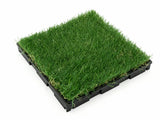 Multi-Colors 20 mm Artificial Grass Tiles - 30x30 cm (Pack of 12)
