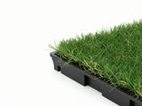 Multi-Colors 20 mm Artificial Grass Tiles - 30x30 cm (Pack of 12)