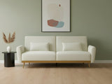 Limpley Velvet Sofa Bed - Beige