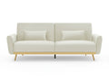 Limpley Velvet Sofa Bed - Beige