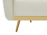 Limpley Velvet Sofa Bed - Beige