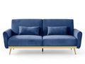 Limpley Velvet Sofa Bed - Blue