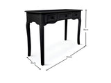 DS 3-Drawer Console Table - Black