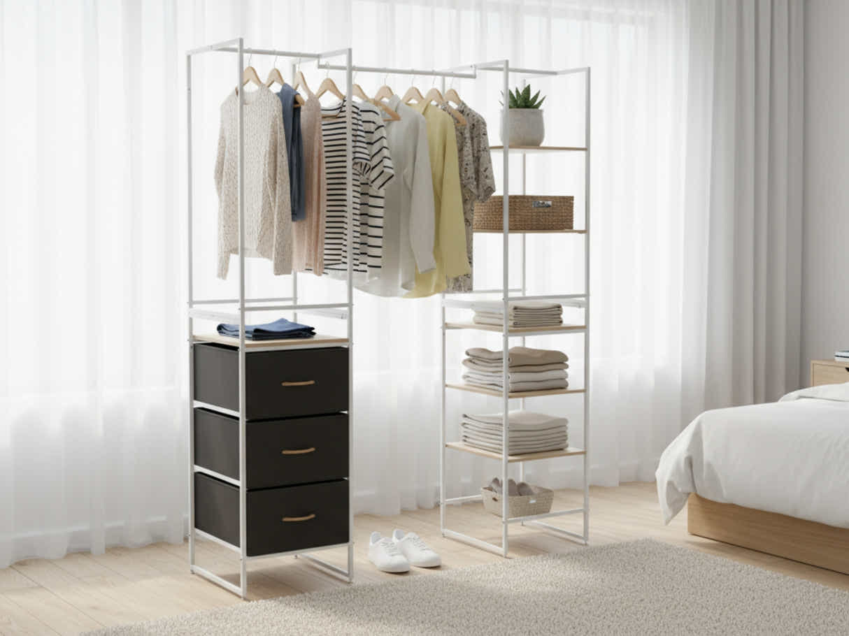 Delani Open Wardrobe Set