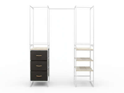 Delani Open Wardrobe Set