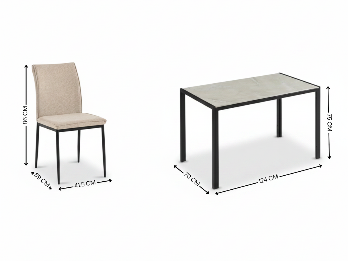 Issac 5-Piece Dining Set