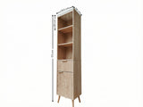 Bathroom Tower Cabinet - Oak