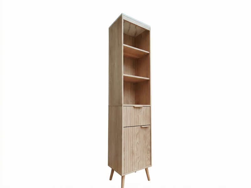 Bathroom Tower Cabinet - Oak