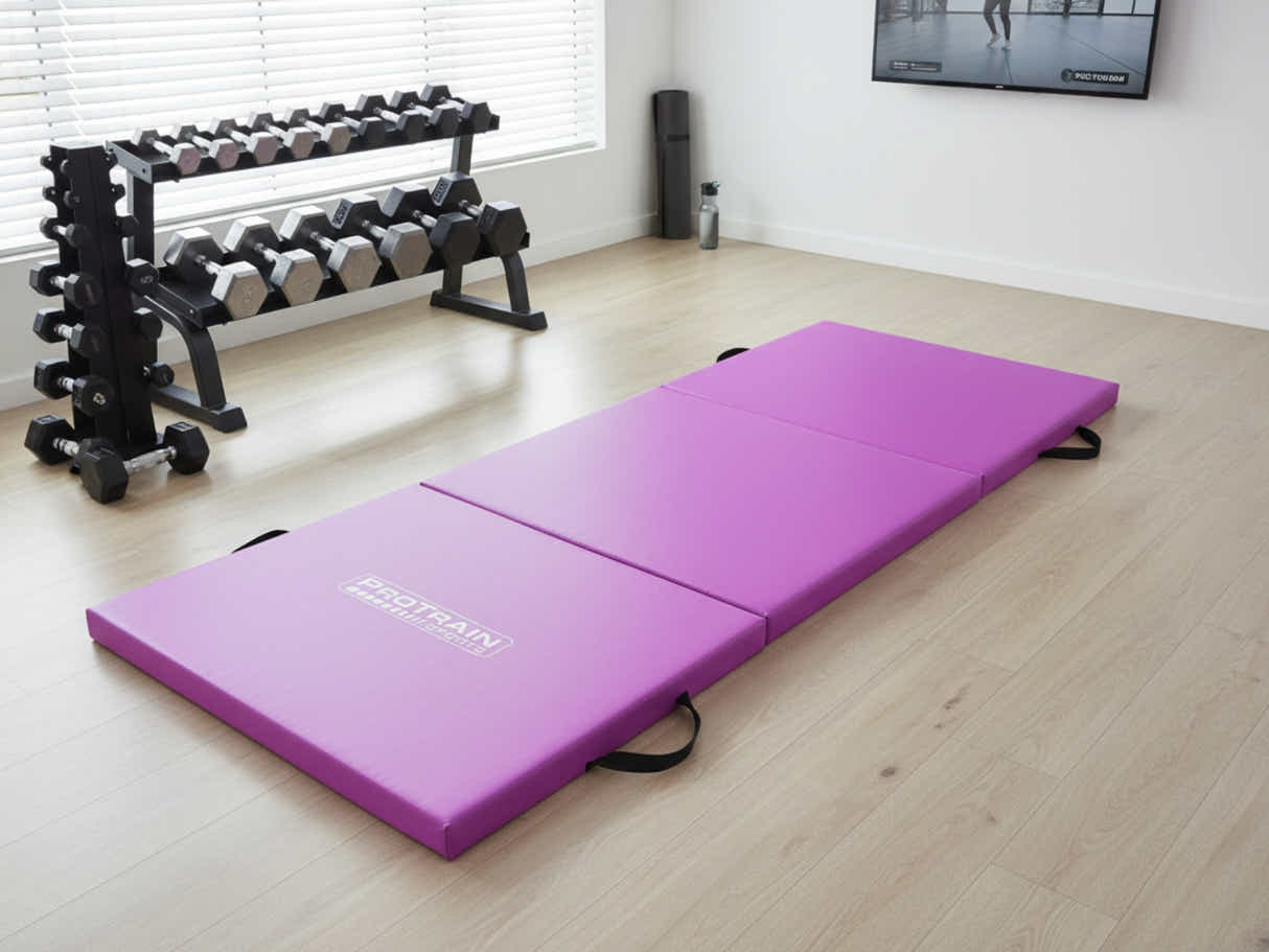 Folding Exercise Mat - Purple
