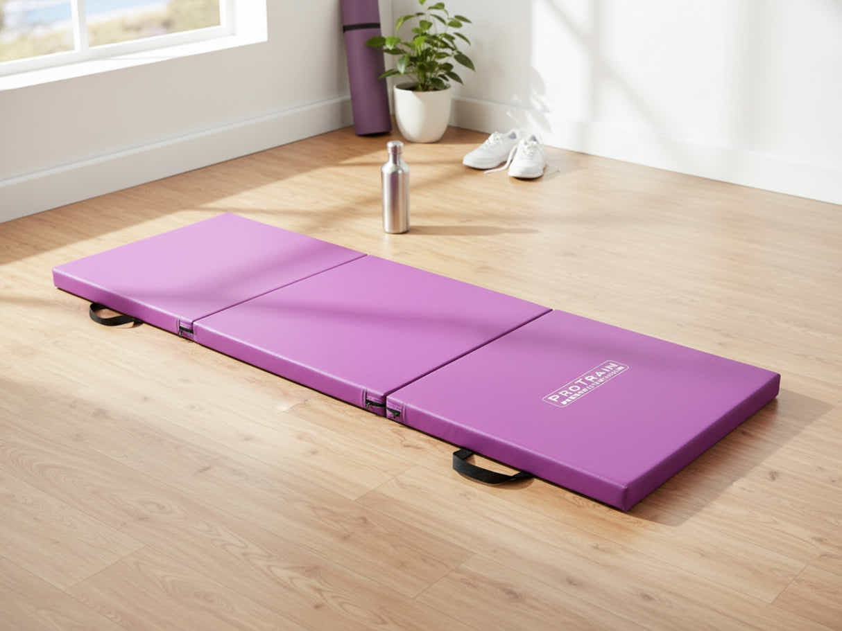 Folding Exercise Mat - Purple