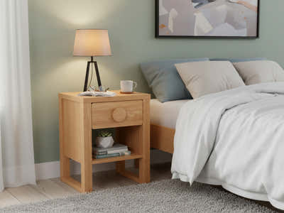 Lunare Bedside Table