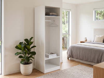 Mattone 3-Drawer Wardrobe with Hanging Shelf