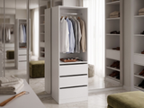 Mattone 3-Drawer Wardrobe with Hanging Shelf