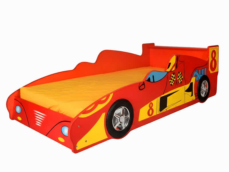 Supreme F1 Race Car Bed Frame Red - Single