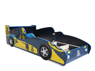 Supreme F1 Race Car Bed Frame Blue - Single