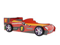 Racing Car Bed Frame with LED Lights Red - Single