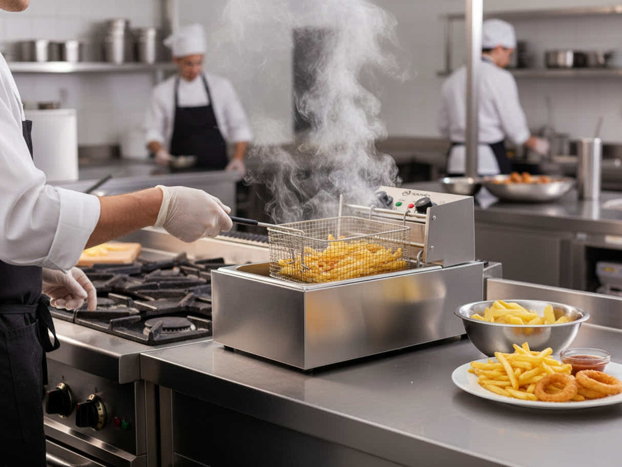 Single Tank Electric Fryer Large