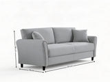 Cozza Linen Sofa - Light Grey