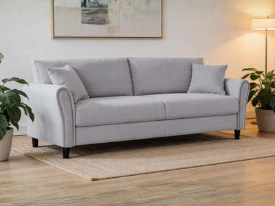 Cozza Linen Sofa - Light Grey