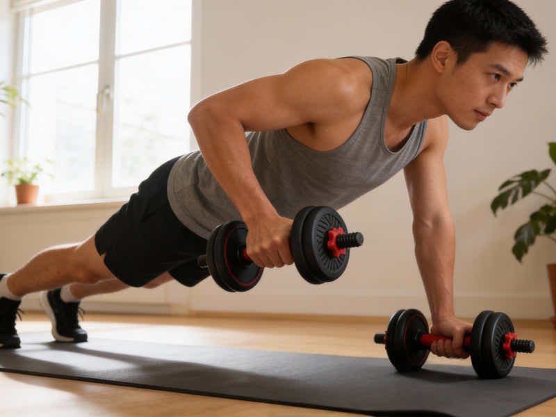 Dumbbell Set 6in1 Adjustable Barbell 20KG