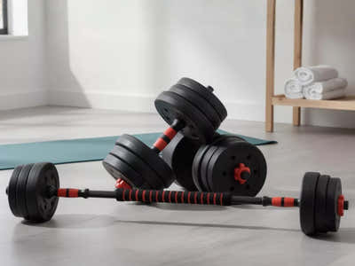 Dumbbell Set 3in1 Adjustable Barbell 20KG