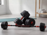 Dumbbell Set 3in1 Adjustable Barbell 20KG
