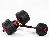 Dumbbell Set 3in1 Adjustable Barbell 20KG