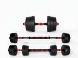 Dumbbell Set 3in1 Adjustable Barbell 20KG