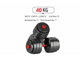 Dumbbell Set 3in1 Adjustable Barbell 40KG