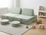 Kids 6-Piece Play Couch - Green