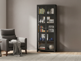 Lonna Steel Display Cabinet 1.8M Black New
