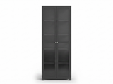 Lonna Steel Display Cabinet 1.8M Black New