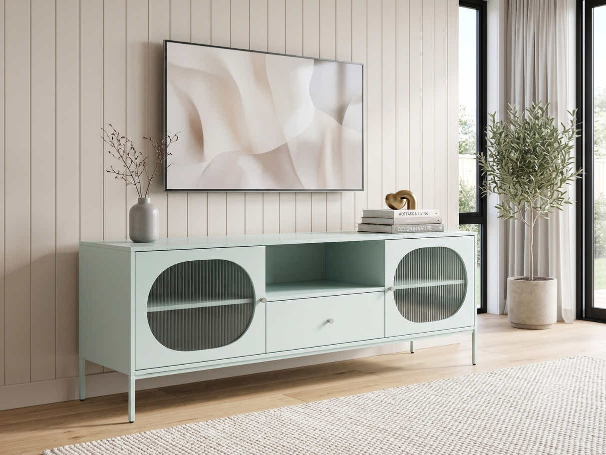 Lonna Steel Entertainment Unit Mint - 160 cm