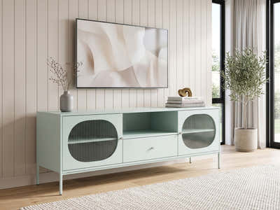 Lonna Steel Entertainment Unit Mint - 160 cm