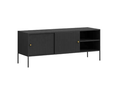 Lonna Steel Entertainment Unit Black - 160 cm