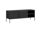 Lonna Steel Entertainment Unit Black - 160 cm