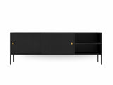 Lonna Steel Entertainment Unit Black - 160 cm