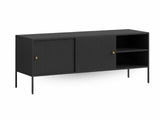 Lonna Steel Entertainment Unit Black - 160 cm