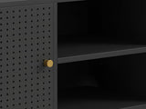 Lonna Steel Entertainment Unit Black - 160 cm