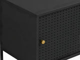 Lonna Steel Entertainment Unit Black - 160 cm