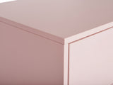 Lonna Steel 5-Drawer Tallboy - Pink