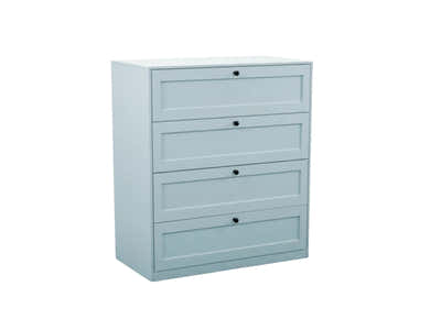 Lonna Steel 4-Drawer Tallboy - Mint
