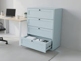 Lonna Steel 4-Drawer Tallboy - Mint