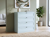 Lonna Steel 4-Drawer Tallboy - Mint