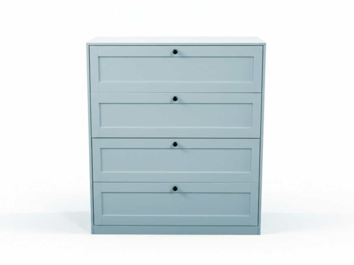 Lonna Steel 4-Drawer Tallboy - Mint