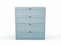 Lonna Steel 4-Drawer Tallboy - Mint